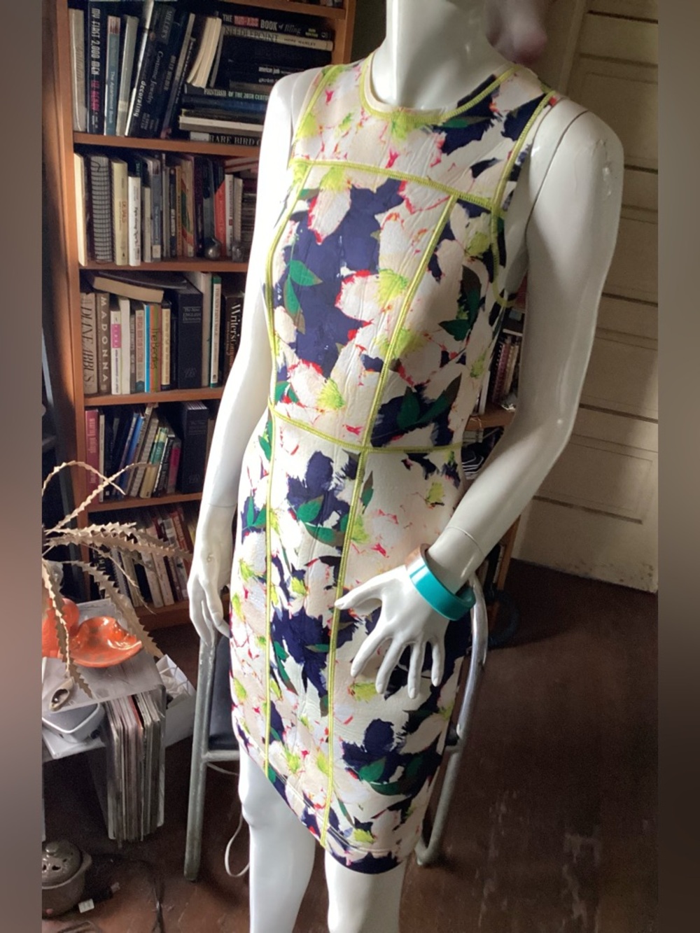 Floral neoprene  Sheath Dress